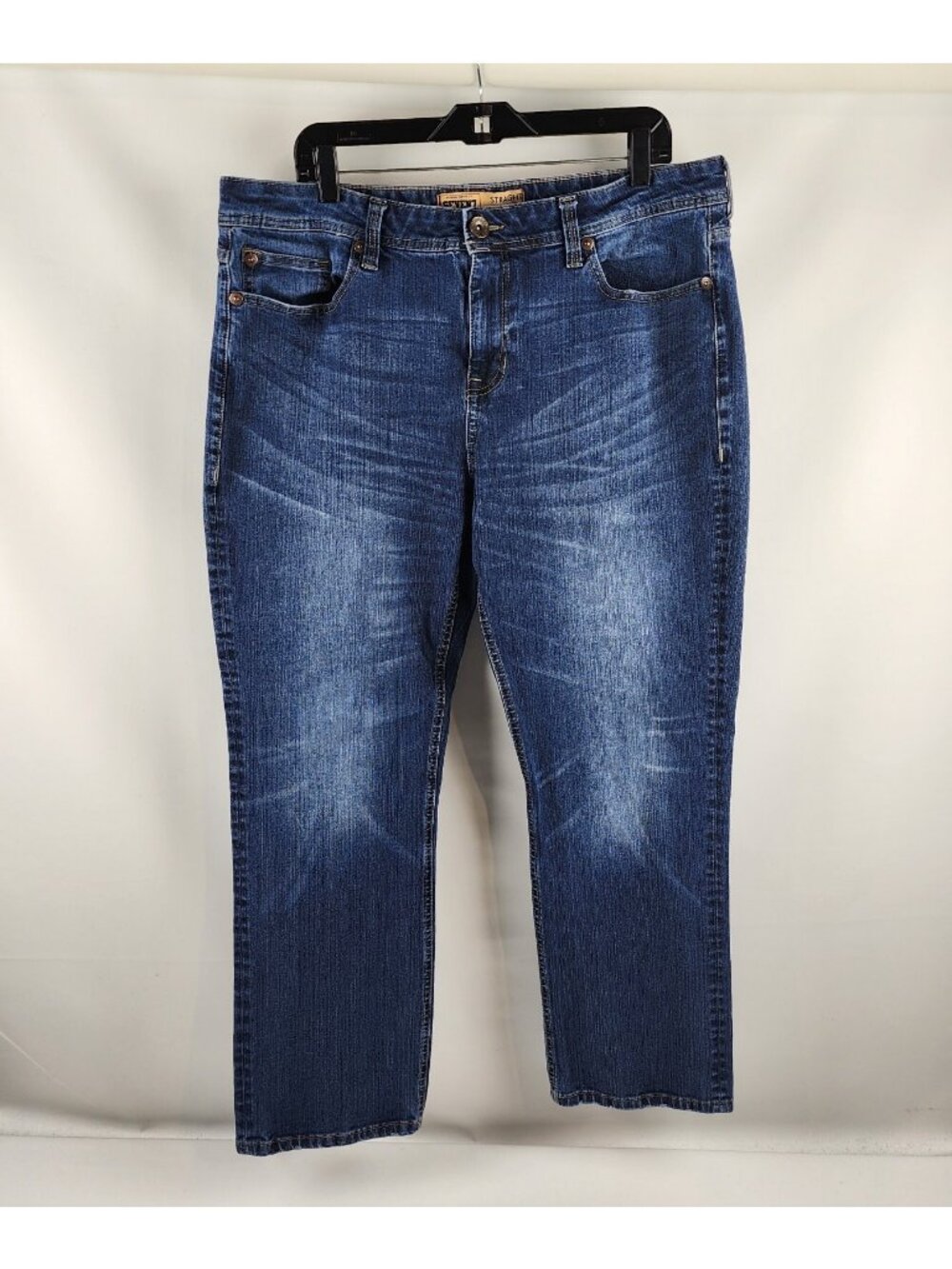 Seven7 Jeans Mens 38x29 Premium Denim Straight Fit Dark Blue